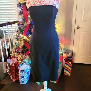NWT Size 8 black strapless Ann Taylor dress